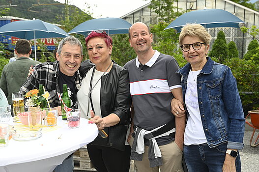 Alupress employees at the summer party