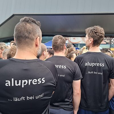 Alupress'ler beim Firmenlauf in Neumarkt