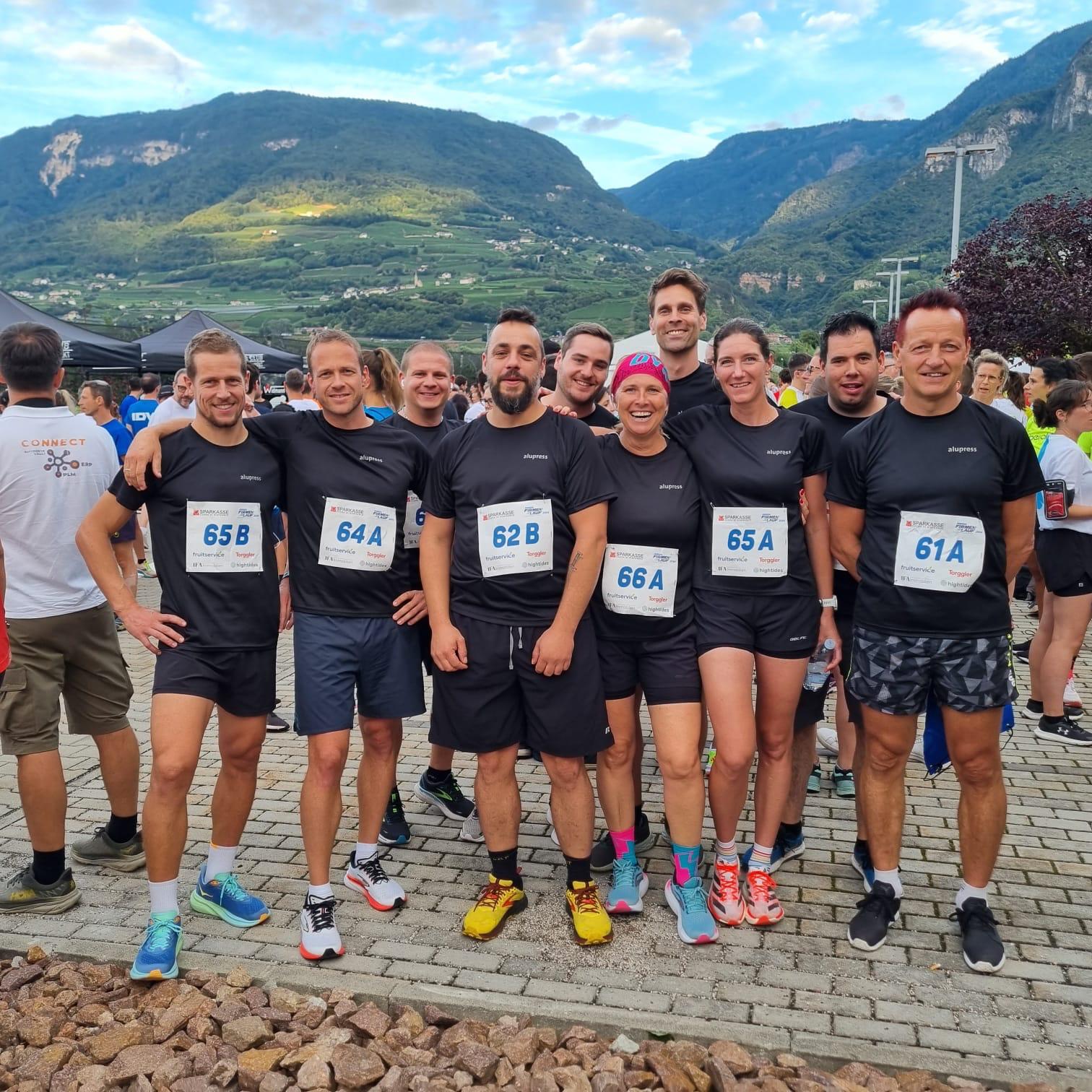 Alupress'ler beim Firmenlauf in Neumarkt